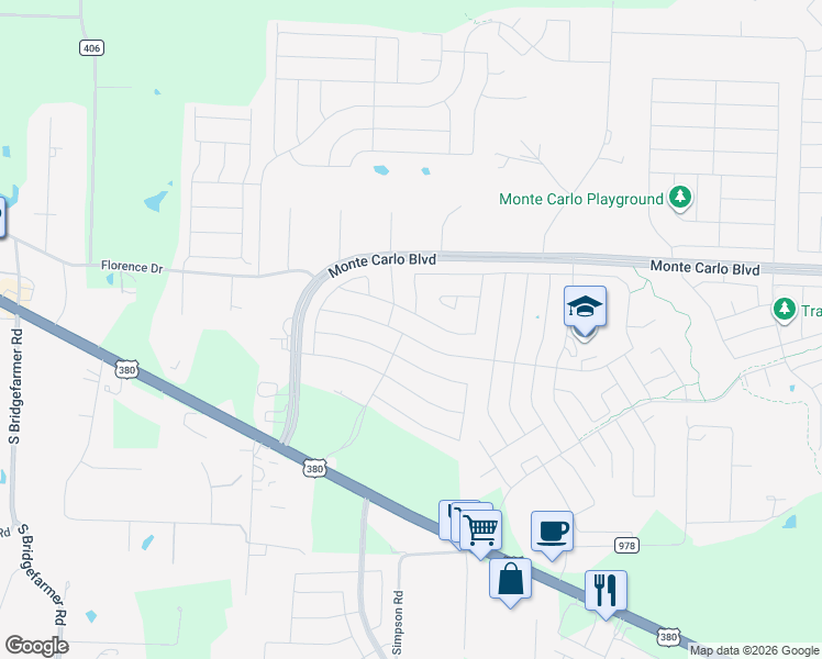 map of restaurants, bars, coffee shops, grocery stores, and more near 125 Meadow Crest Drive in Princeton