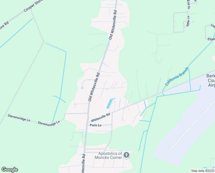 map of restaurants, bars, coffee shops, grocery stores, and more near 326 Crestwood Drive in Moncks Corner