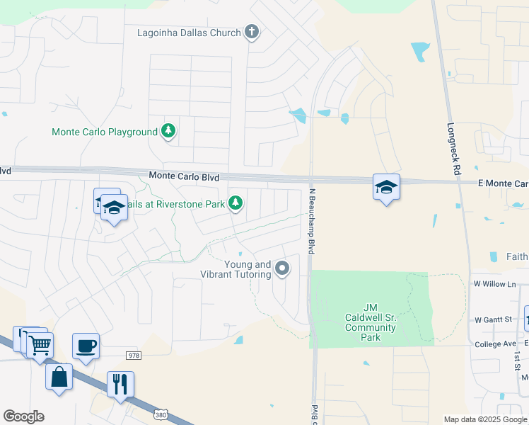 map of restaurants, bars, coffee shops, grocery stores, and more near 1400 Chrome Street in Princeton