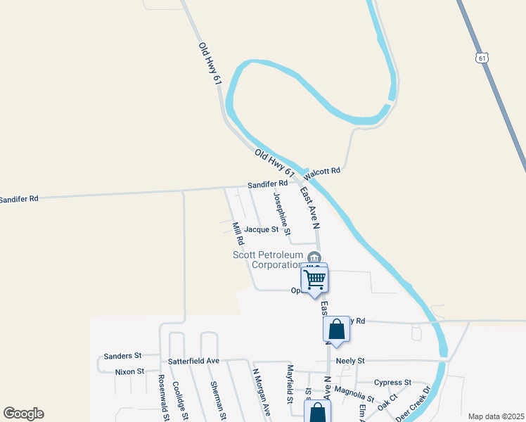 map of restaurants, bars, coffee shops, grocery stores, and more near 1604 Mickey Street in Hollandale