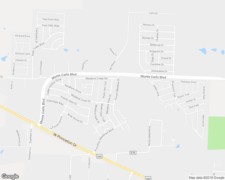 map of restaurants, bars, coffee shops, grocery stores, and more near 2123 Meadow View Drive in Princeton