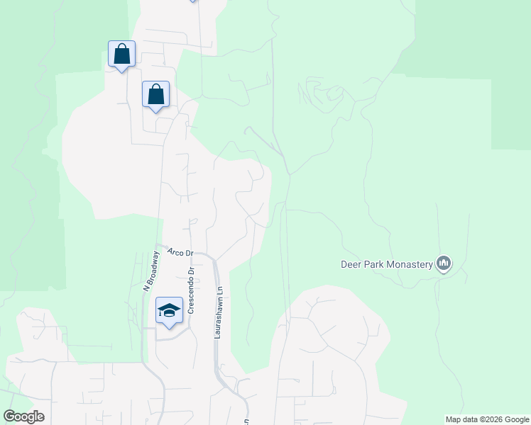 map of restaurants, bars, coffee shops, grocery stores, and more near 11337 Caprice Place in Escondido