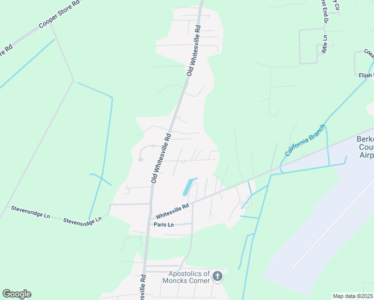 map of restaurants, bars, coffee shops, grocery stores, and more near 326 Crestwood Drive in Moncks Corner