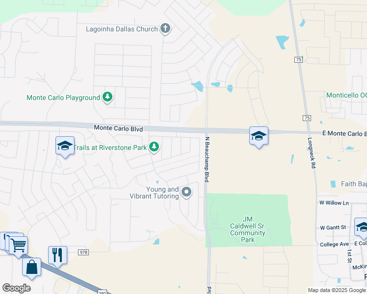 map of restaurants, bars, coffee shops, grocery stores, and more near 1400 Chrome Street in Princeton