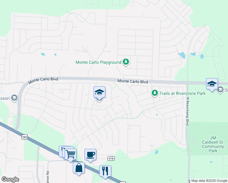 map of restaurants, bars, coffee shops, grocery stores, and more near 1310 Meadow Creek Drive in Princeton
