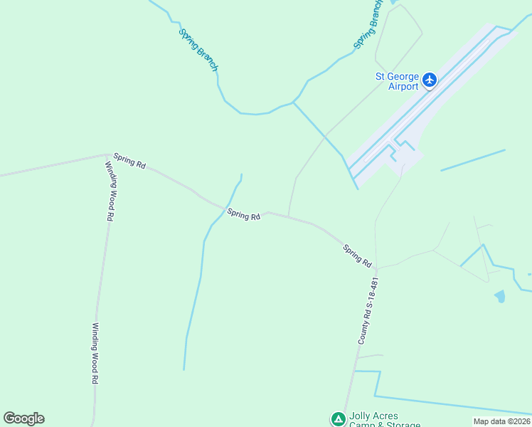 map of restaurants, bars, coffee shops, grocery stores, and more near 734 Spring Road in Saint George