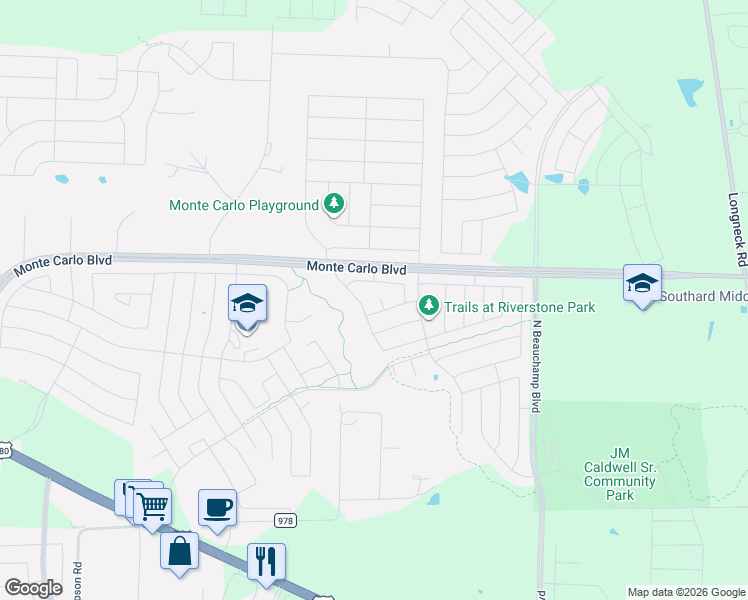 map of restaurants, bars, coffee shops, grocery stores, and more near 1119 Aquamarine Street in Princeton