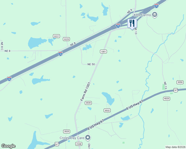 map of restaurants, bars, coffee shops, grocery stores, and more near 659 Farm to Market 1001 in Mount Pleasant
