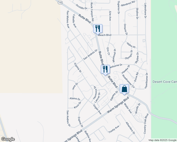 map of restaurants, bars, coffee shops, grocery stores, and more near 120 Black Range Avenue in Truth or Consequences