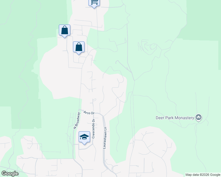 map of restaurants, bars, coffee shops, grocery stores, and more near 26332 Sky Drive in Escondido