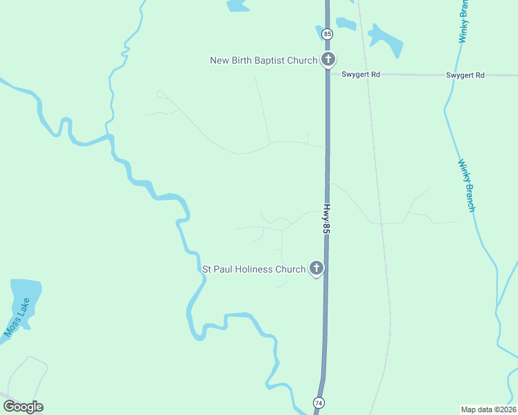 map of restaurants, bars, coffee shops, grocery stores, and more near 349 Caldwell Farm Road in Senoia