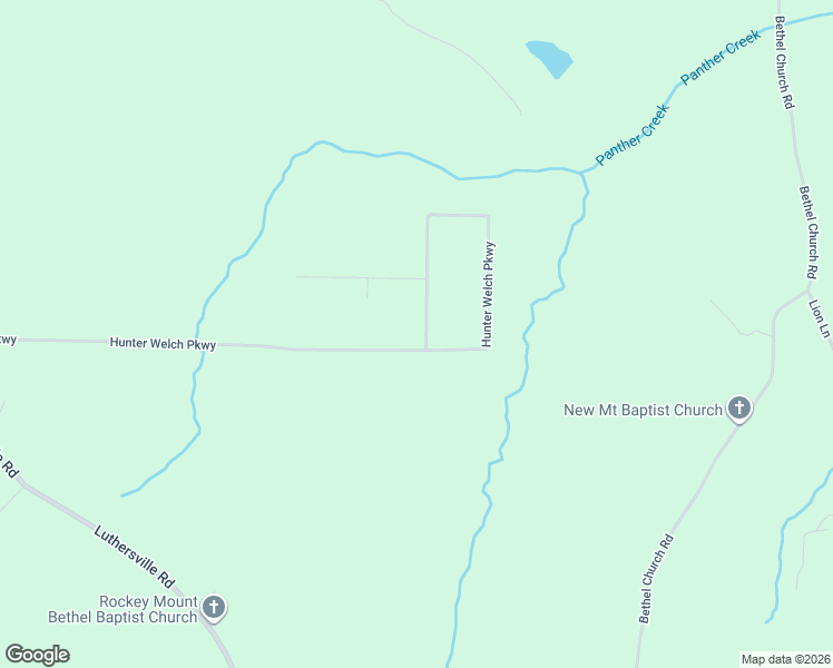 map of restaurants, bars, coffee shops, grocery stores, and more near Hunter Welch Parkway in Luthersville