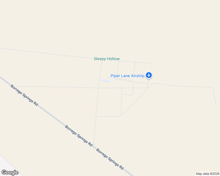 map of restaurants, bars, coffee shops, grocery stores, and more near 2640 Stinson Road in Borrego Springs
