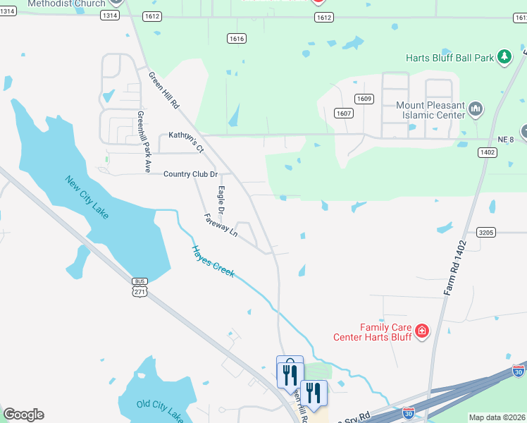 map of restaurants, bars, coffee shops, grocery stores, and more near 3012 Masters Drive in Mount Pleasant