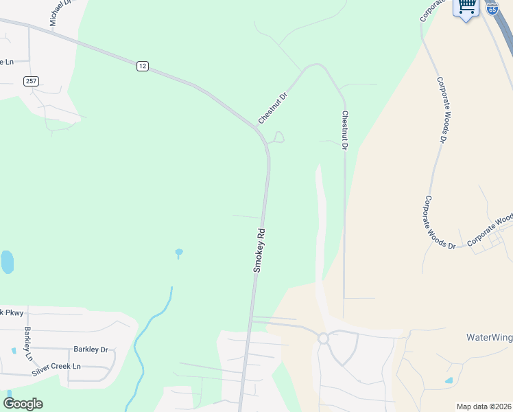map of restaurants, bars, coffee shops, grocery stores, and more near 1805 Smokey Road in Alabaster