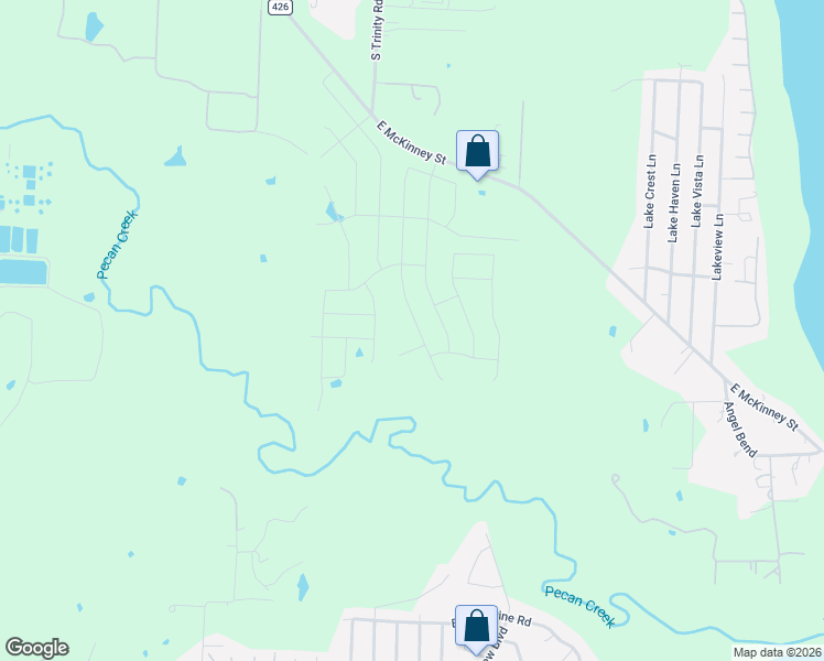 map of restaurants, bars, coffee shops, grocery stores, and more near 2513 Laney Circle in Denton