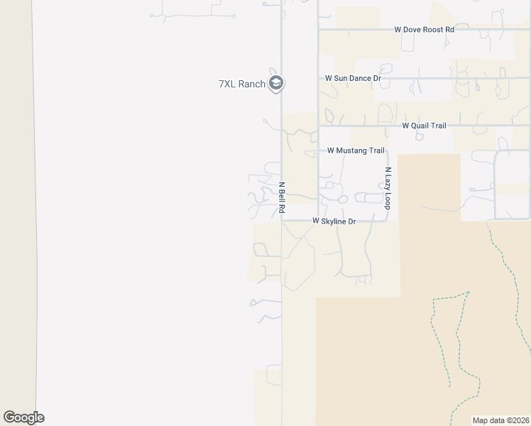 map of restaurants, bars, coffee shops, grocery stores, and more near 34300 North Bell Road in Queen Creek