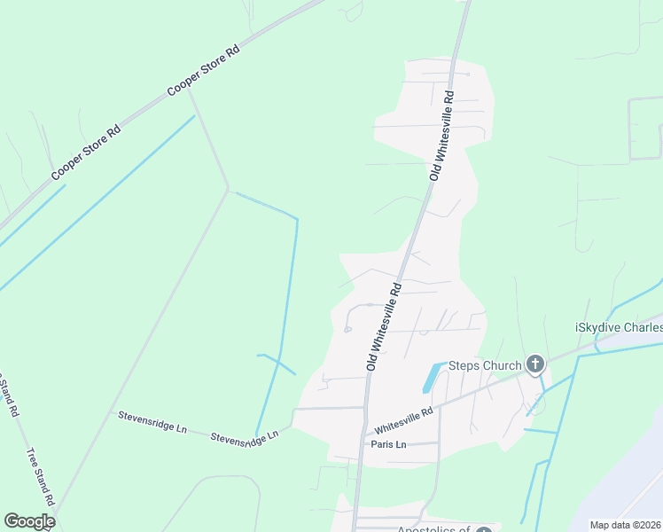 map of restaurants, bars, coffee shops, grocery stores, and more near 334 Bay Village Lane in Moncks Corner