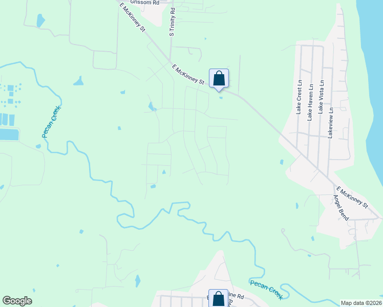 map of restaurants, bars, coffee shops, grocery stores, and more near 2500 Laney Circle in Denton