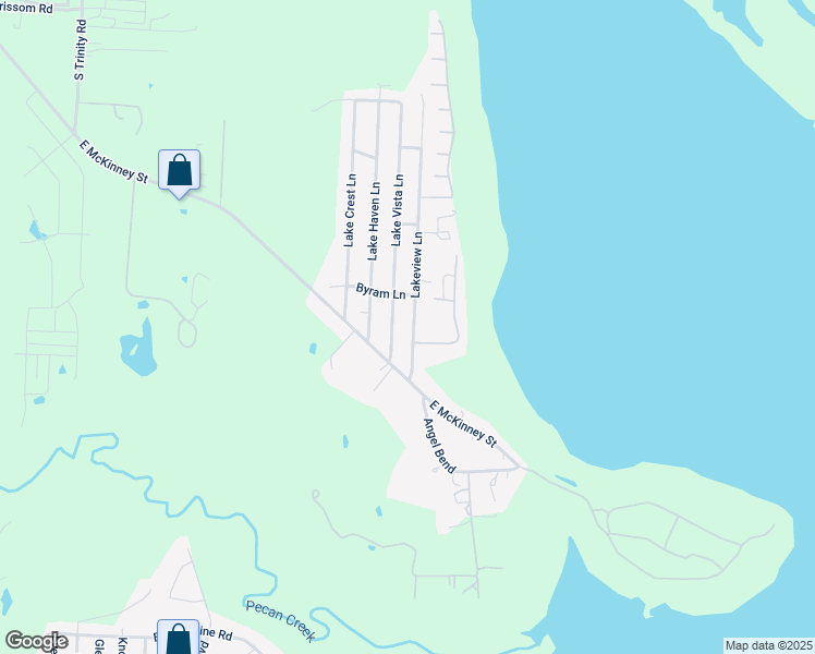 map of restaurants, bars, coffee shops, grocery stores, and more near 1945 Lake Vista Lane in Denton