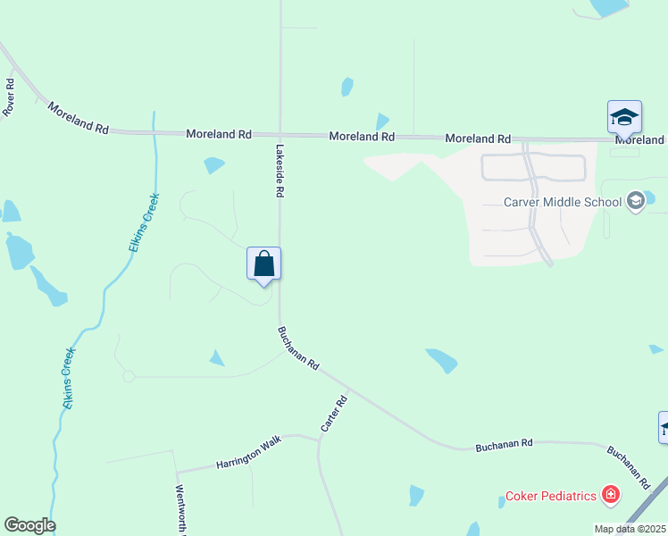 map of restaurants, bars, coffee shops, grocery stores, and more near 855 Lakeside Drive in Griffin