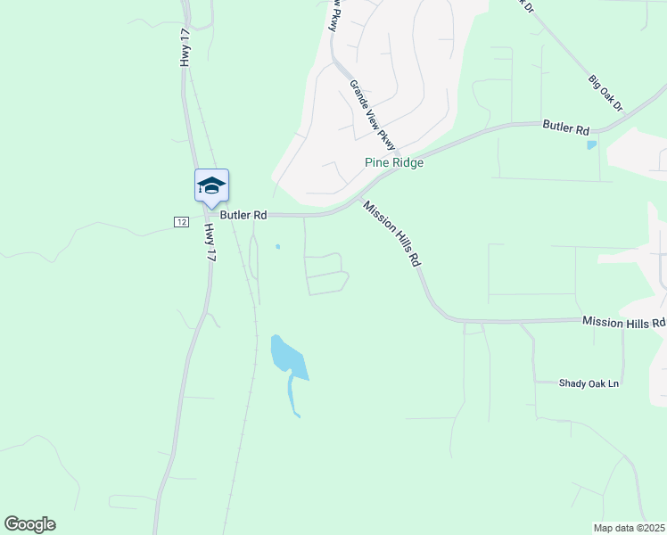 map of restaurants, bars, coffee shops, grocery stores, and more near 125 Marigold Drive in Alabaster