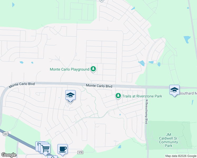 map of restaurants, bars, coffee shops, grocery stores, and more near 1200 Antoinette Drive in Princeton