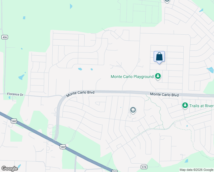 map of restaurants, bars, coffee shops, grocery stores, and more near 1534 Monte Carlo Boulevard in Princeton
