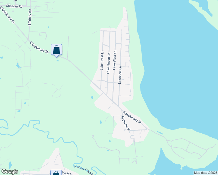map of restaurants, bars, coffee shops, grocery stores, and more near 1945 Lake Vista Lane in Denton
