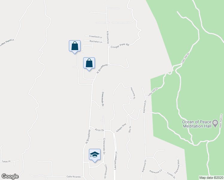 map of restaurants, bars, coffee shops, grocery stores, and more near 11378 Harmony Place in Escondido
