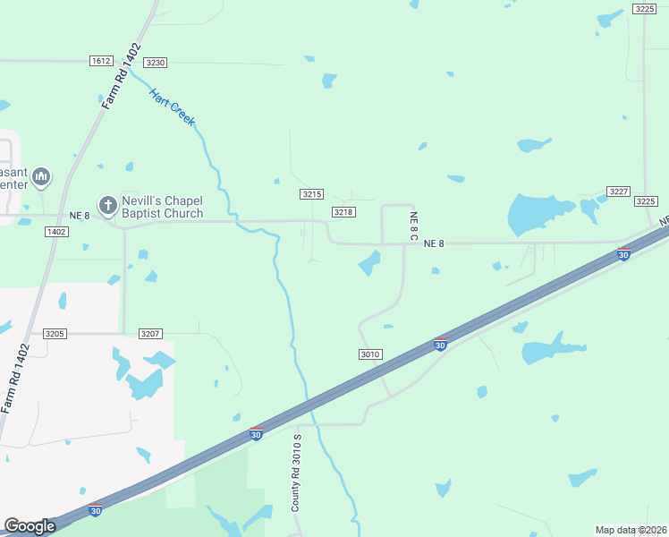 map of restaurants, bars, coffee shops, grocery stores, and more near 684 County Road 3210 in Mount Pleasant