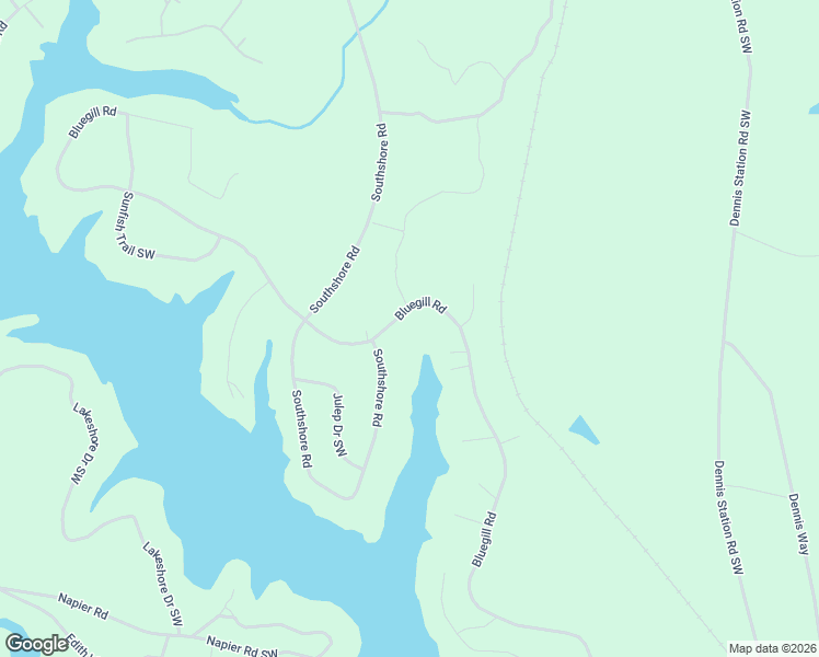 map of restaurants, bars, coffee shops, grocery stores, and more near 241 Bluegill Road in Eatonton