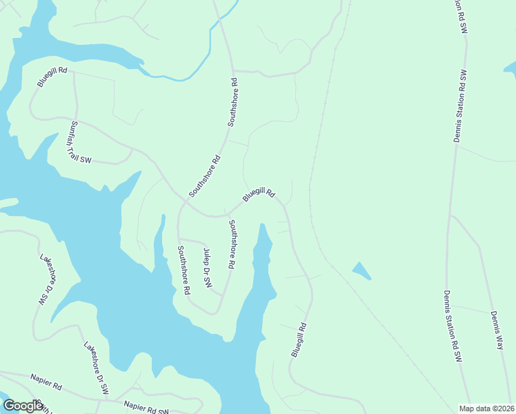 map of restaurants, bars, coffee shops, grocery stores, and more near 241 Bluegill Road in Eatonton