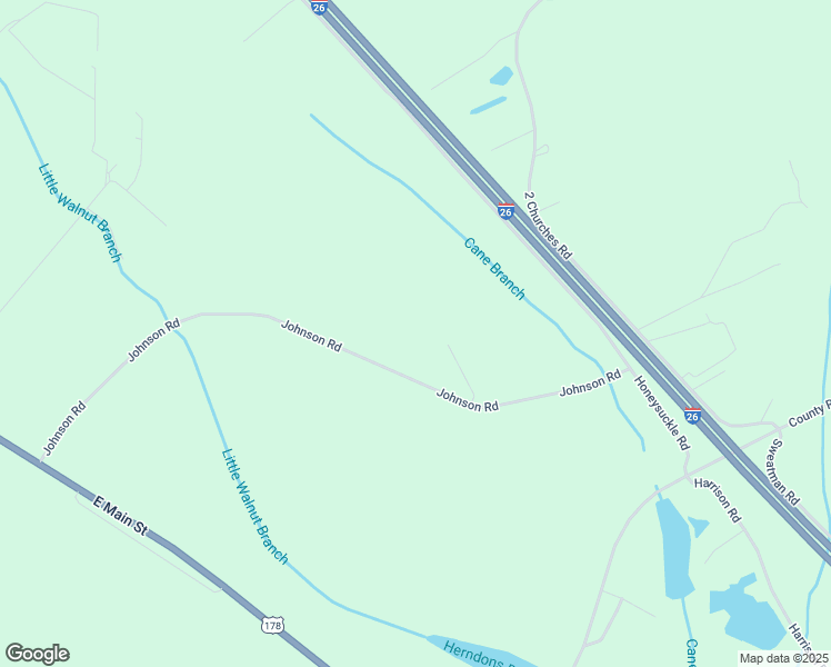 map of restaurants, bars, coffee shops, grocery stores, and more near 201 Johnson Road in Dorchester County