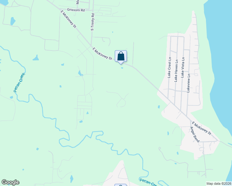 map of restaurants, bars, coffee shops, grocery stores, and more near Laney Circle in Denton