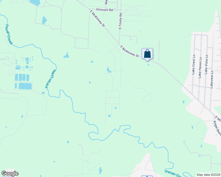 map of restaurants, bars, coffee shops, grocery stores, and more near 2500 Laney Circle in Denton
