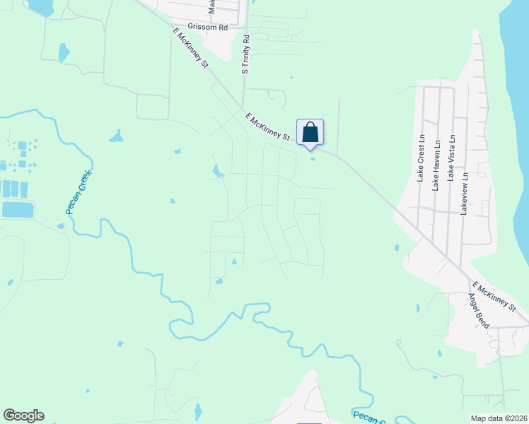 map of restaurants, bars, coffee shops, grocery stores, and more near 2500 Laney Circle in Denton