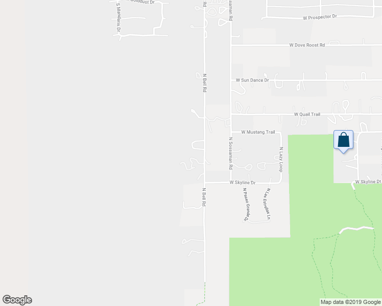 map of restaurants, bars, coffee shops, grocery stores, and more near 34478 North Bell Road in Queen Creek