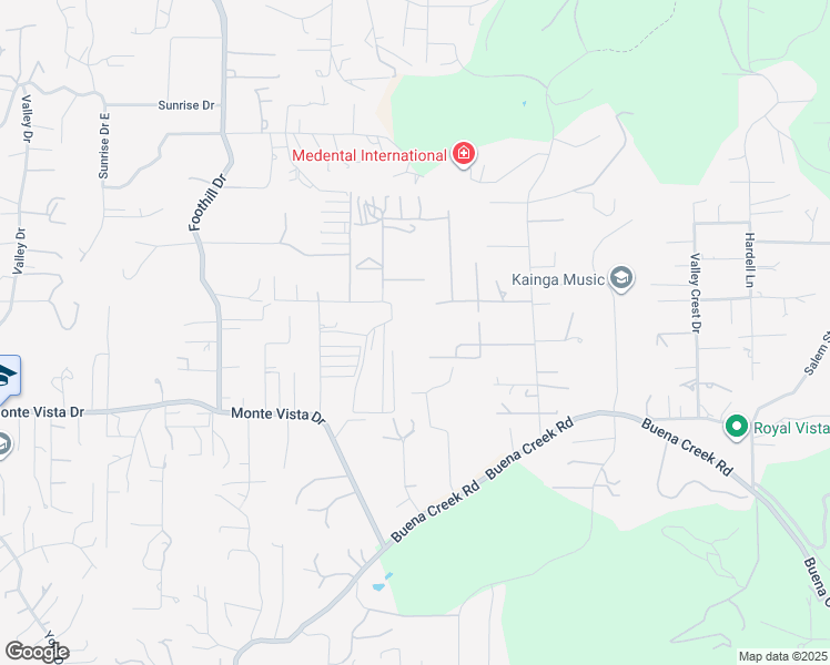 map of restaurants, bars, coffee shops, grocery stores, and more near 930 La Rueda Drive in Vista