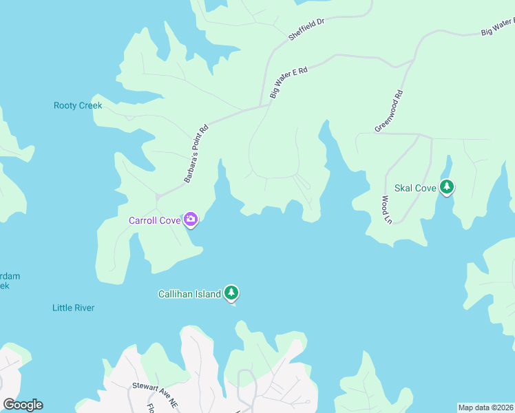 map of restaurants, bars, coffee shops, grocery stores, and more near 4096 Big Water East Road in Sparta
