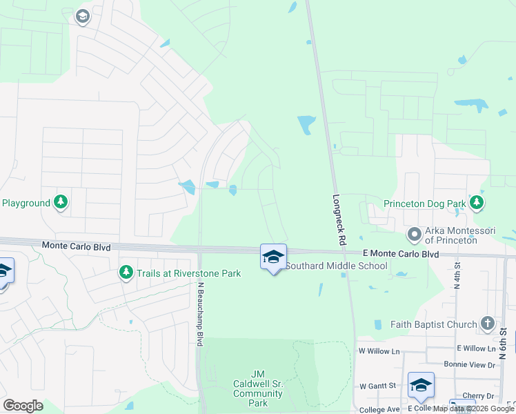 map of restaurants, bars, coffee shops, grocery stores, and more near 1802 Dove Drive in Princeton