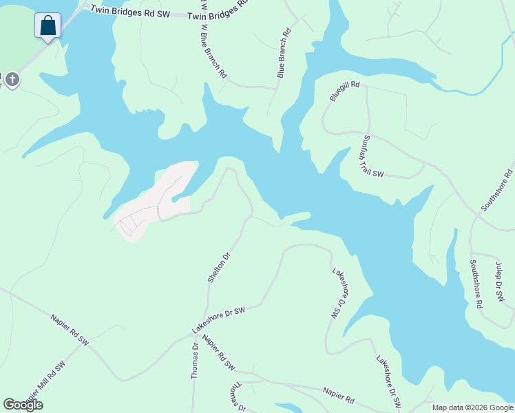 map of restaurants, bars, coffee shops, grocery stores, and more near 198 Shelton Drive in Eatonton