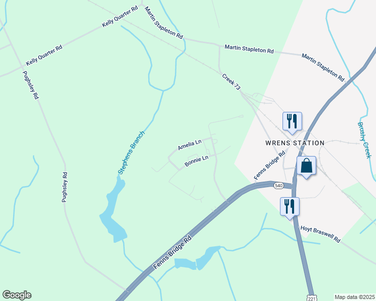 map of restaurants, bars, coffee shops, grocery stores, and more near 1190 Kelli Lane in Stapleton