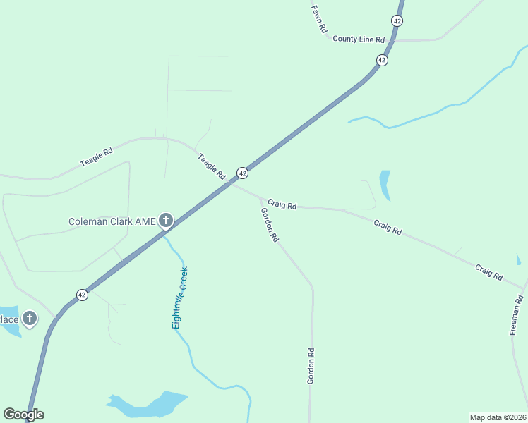 map of restaurants, bars, coffee shops, grocery stores, and more near 225 Gordon Road in Forsyth