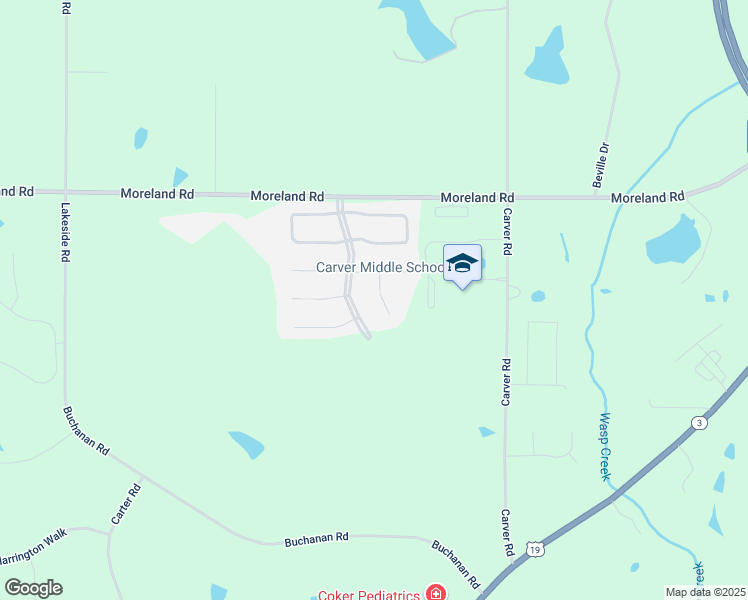 map of restaurants, bars, coffee shops, grocery stores, and more near 106 Ruby Way in Griffin