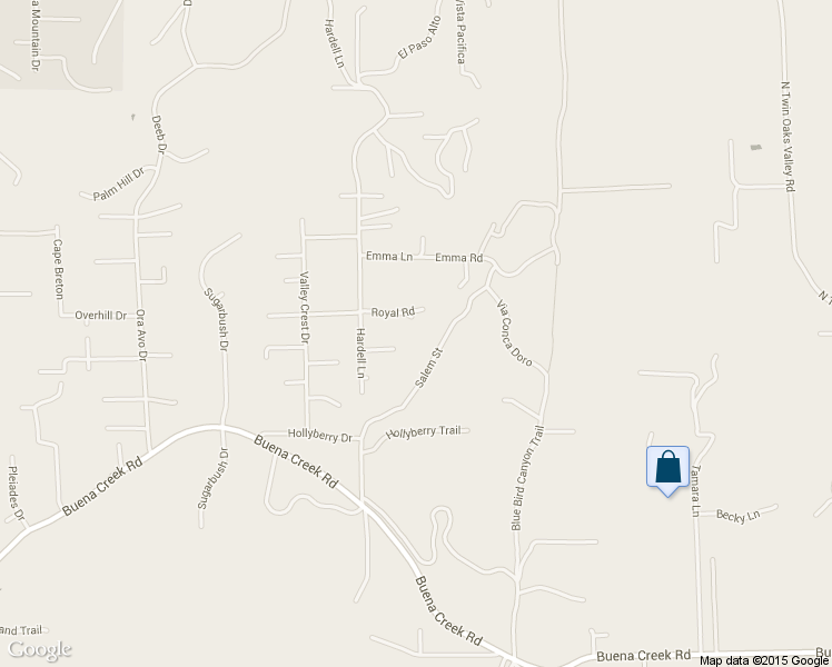 map of restaurants, bars, coffee shops, grocery stores, and more near 3703 Royal Road in Vista