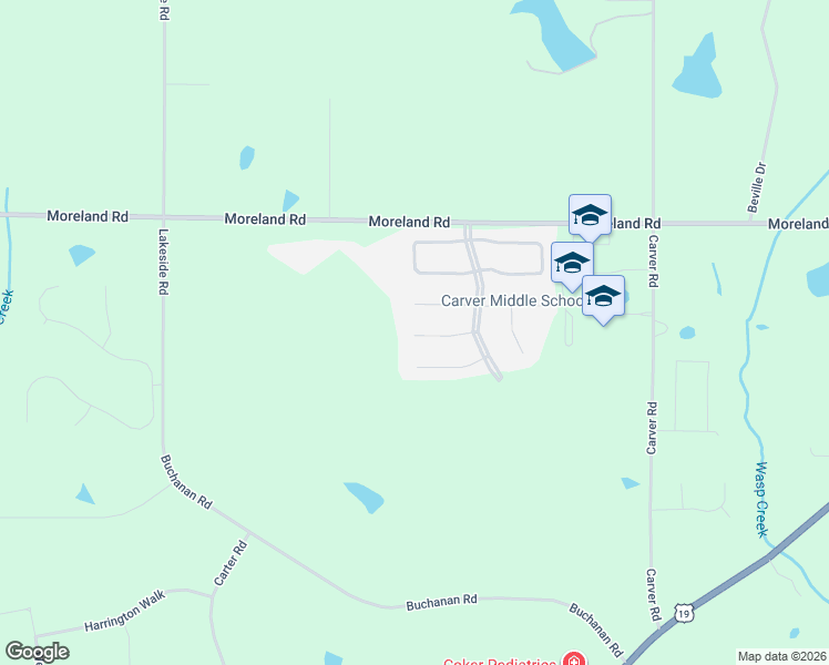 map of restaurants, bars, coffee shops, grocery stores, and more near 115 Slate Drive in Griffin