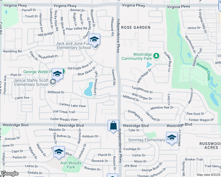 map of restaurants, bars, coffee shops, grocery stores, and more near 10009 Waterstone Way in McKinney