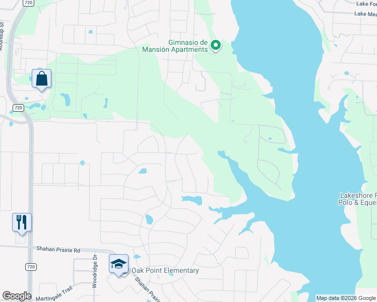 map of restaurants, bars, coffee shops, grocery stores, and more near 1191 Lloyd's Road in Little Elm