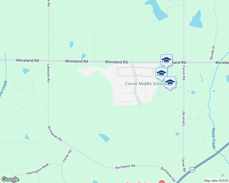 map of restaurants, bars, coffee shops, grocery stores, and more near 115 Slate Drive in Griffin